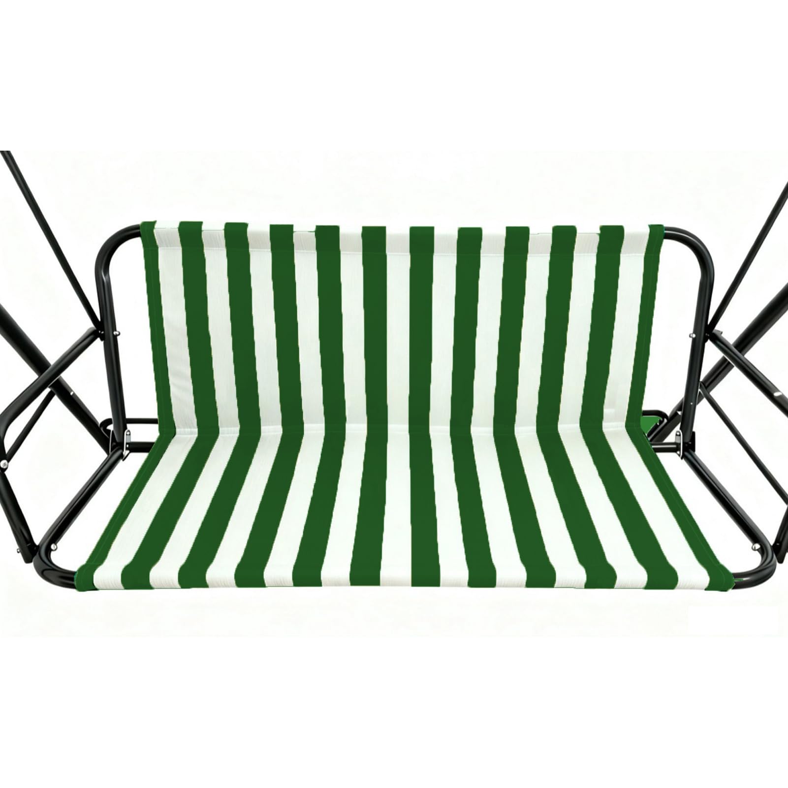 Housse de Coussin pour balancelle 2 ou 3 Places, Housse de Rechange imperméable pour Chaise et Banc, Housse de Siège ​pour Balancelle de Jardin, Tissu Oxford 600D,Green White,120x47x47cm
