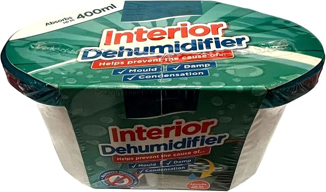 Best House Interior Dehumidifier 400ml, Helps Prevent Damp, Mildew, Mould and Condensation, Hydrophilic Crystals, Ideal for Home, Office, Kitchen, Bedroom and Internal Use (odourless) (Pack of 4)