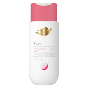Dove Whole Body & Intimate Wash for Women – Gynecologist Tested Unscented Feminine Wash For Sensitive Skin, 8 oz