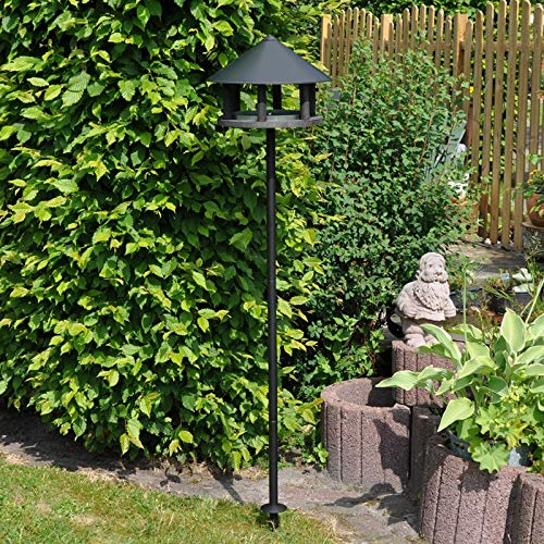 VOSS.garden Comedero para pájaros Svendborg, diseño danés, Incluye pie de Metal