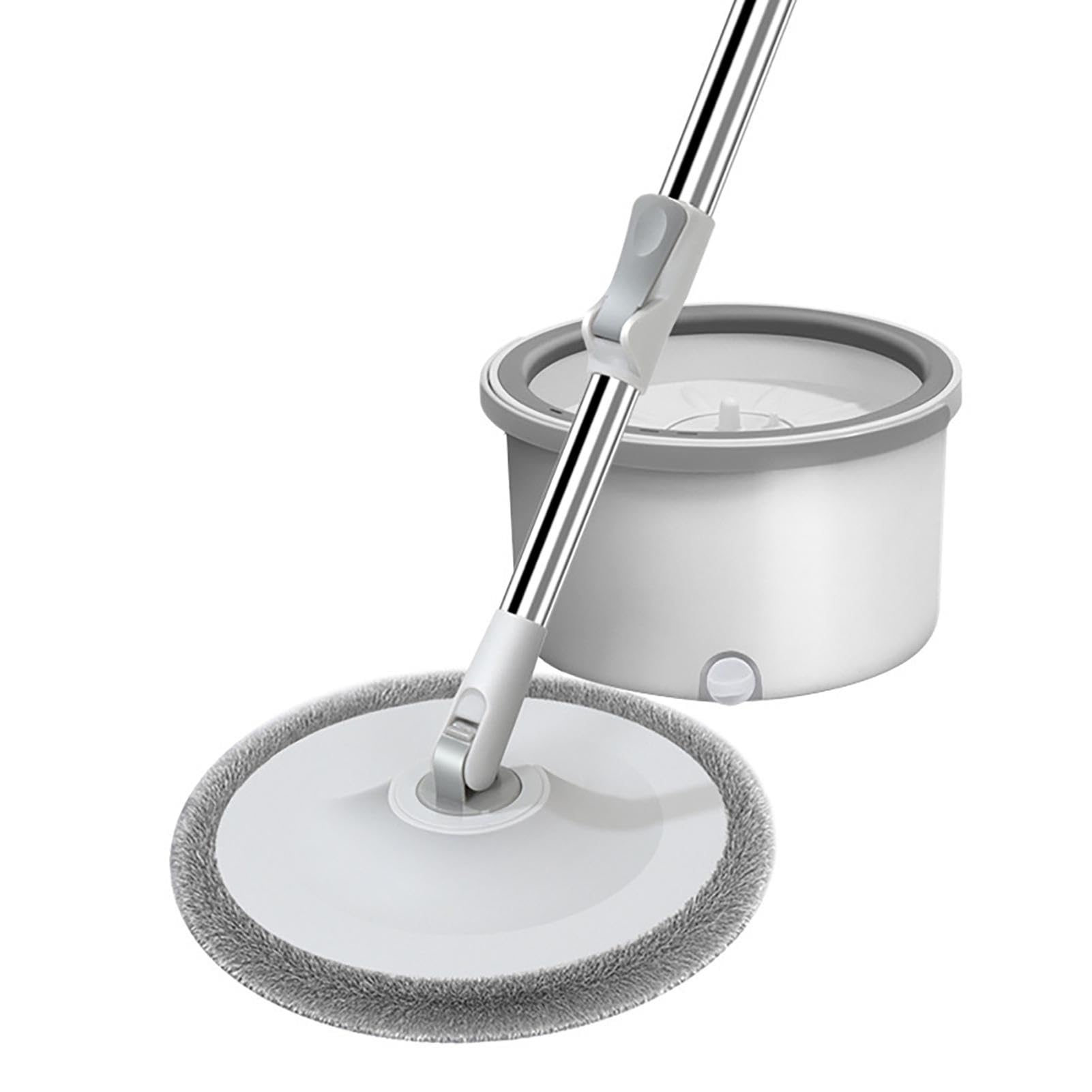 de fregona giratoria y cubo | Juego de fregona giratoria y cubo | Combo de fregona giratoria y cubo, kit de fregona giratoria y lavabo, solución de limpieza sin esfuerzo para suelos de madera