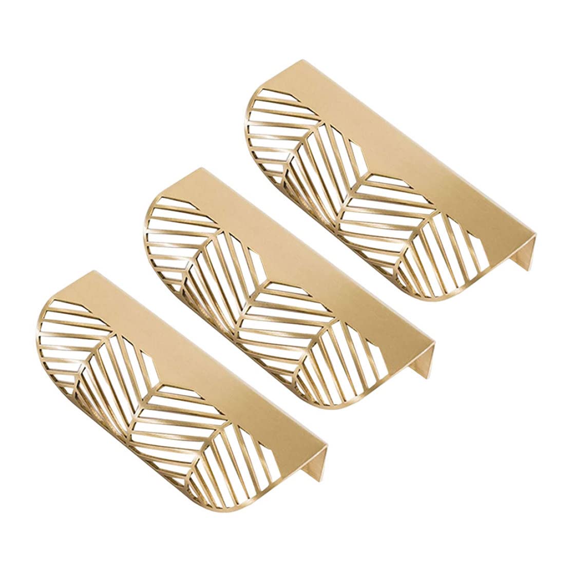 Poignée en forme feuille boutons d'or pour moderniser un meuble ancien sans tout changer