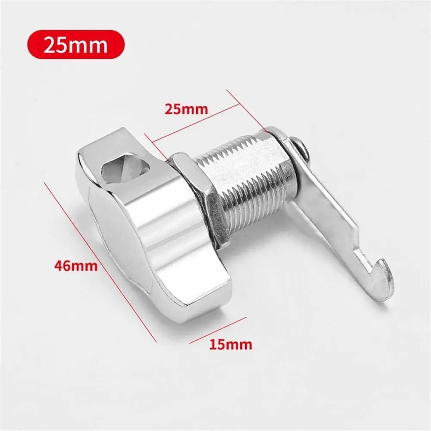 Cabinet Door Cam Padlock Zinc Alloy Keyless Mechanical Door Lock Multifunctional Cupboard Mailbox Lock Furniture Hardware 1Pcs(16mm)