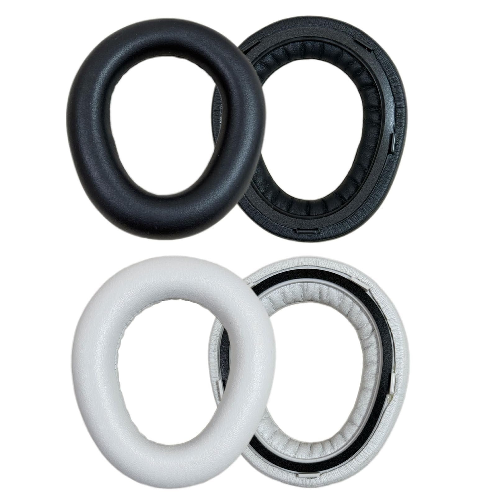 1 paio di cuscinetti auricolari in pelle proteica, cuscinetti per le orecchie, in memory foam, per cuffie 300