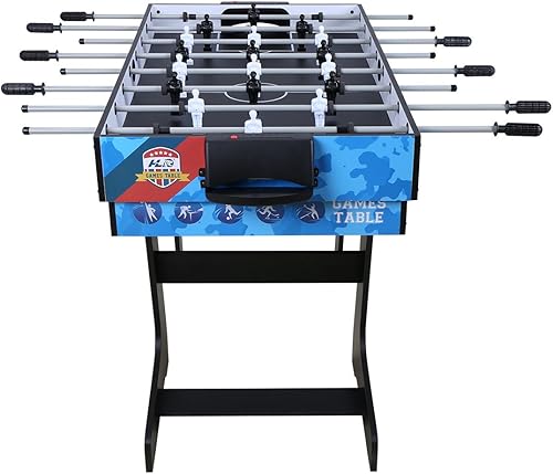 Miniatura 3 de HLC - Mesa de juego múltiple 5 en 1, mesa de juego portátil de 3 pies para niños, juego de mesa combinada con accesorios, tiro con arco, ping pong,