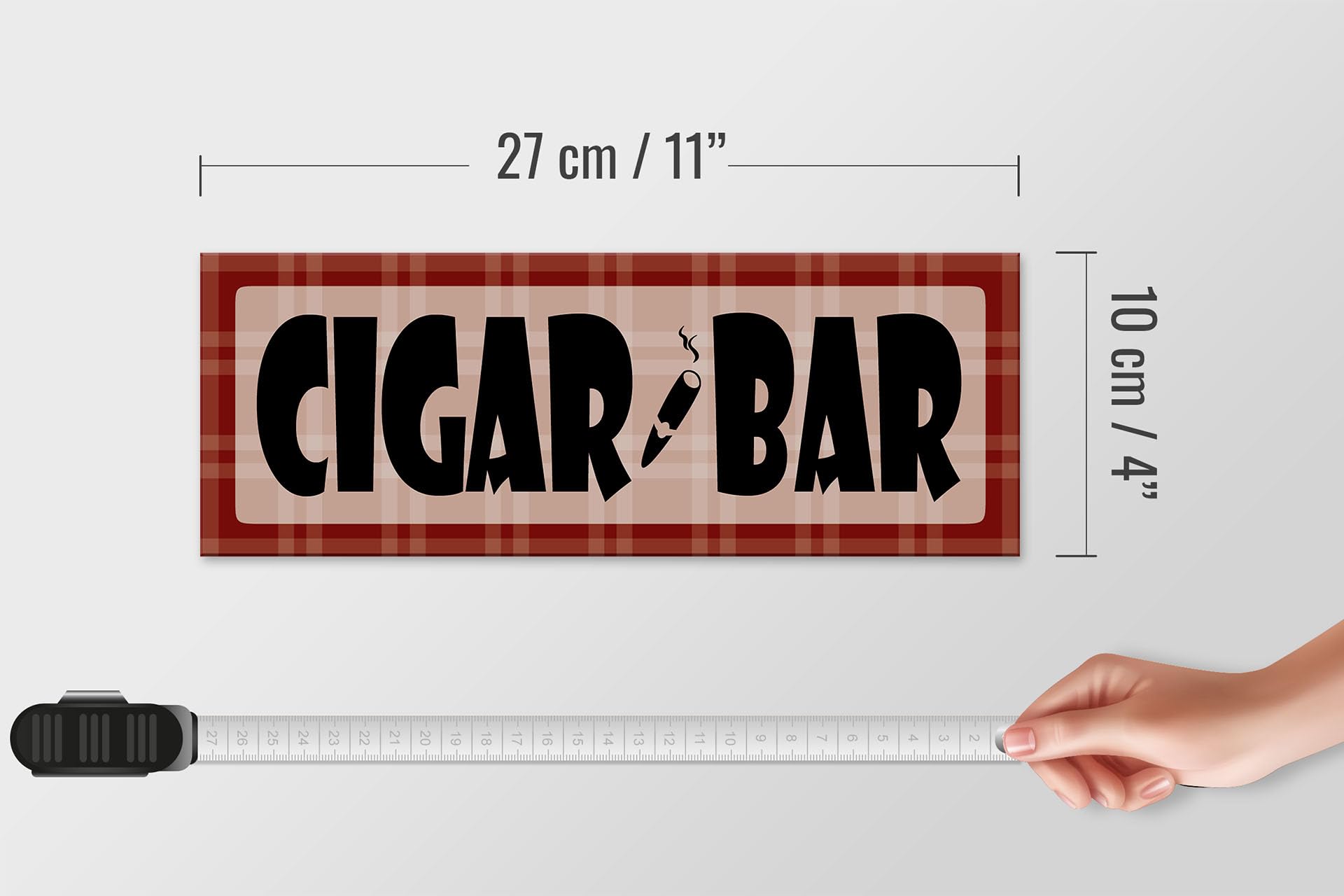 FEMER Targa In Metallo 27x10 Cm – Scritta "Welcome To The Dart Lounge" | Insegna Da Parete Bombata, Fori Preforati, Made In Germany