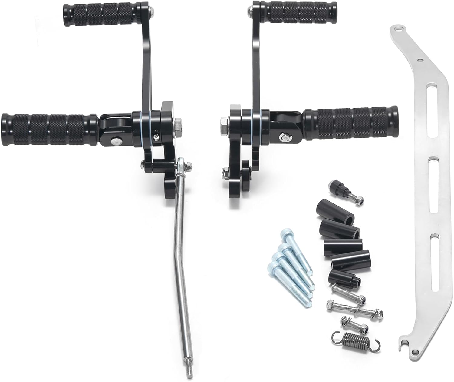 CNC Forward Controls Footpegs for Yamaha XVS650 Vstar 650 1998-2016 Black