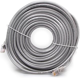 OOSSXX 330 Feet CAT5e Ethernet Cable, 330 Feet Security Network Cable, LAN Cable Supports CAT5 /CAT6 Standards, RJ45 Internet Cable for PoE Security Camera, NVR, Switch, Computer, Router, Smart TV