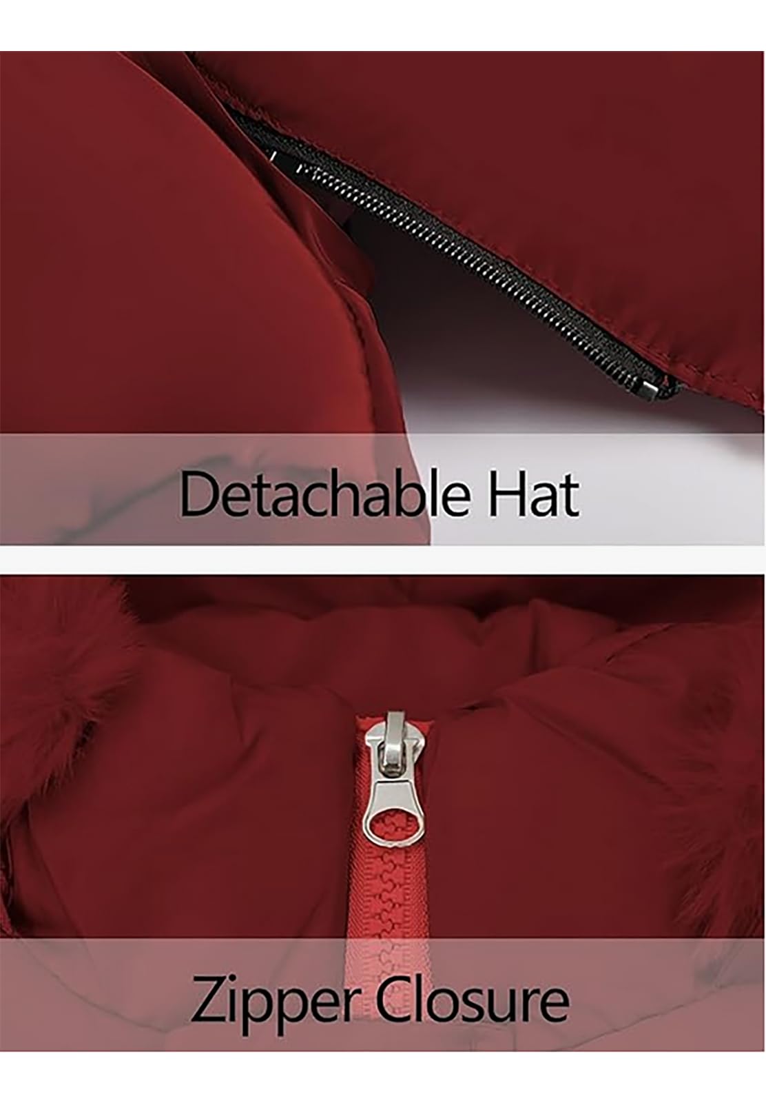 Abrigo para niña, chaqueta de forro polar, gruesa, chaqueta de invierno cálida, chaqueta con capucha, piel de esquí, parka acolchada, larga prenda a prueba de viento