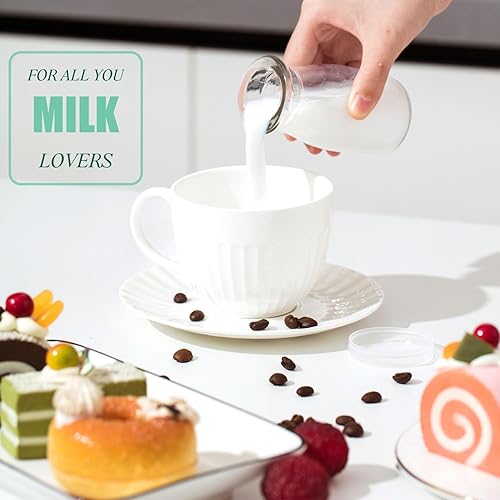 Miniatura 3 de Zubebe Paquete de 12 mini tarros de vidrio de 3 onzas con 24 tapas, tarros pequeños versátiles para recuerdos de boda, manualidades, especias, velas