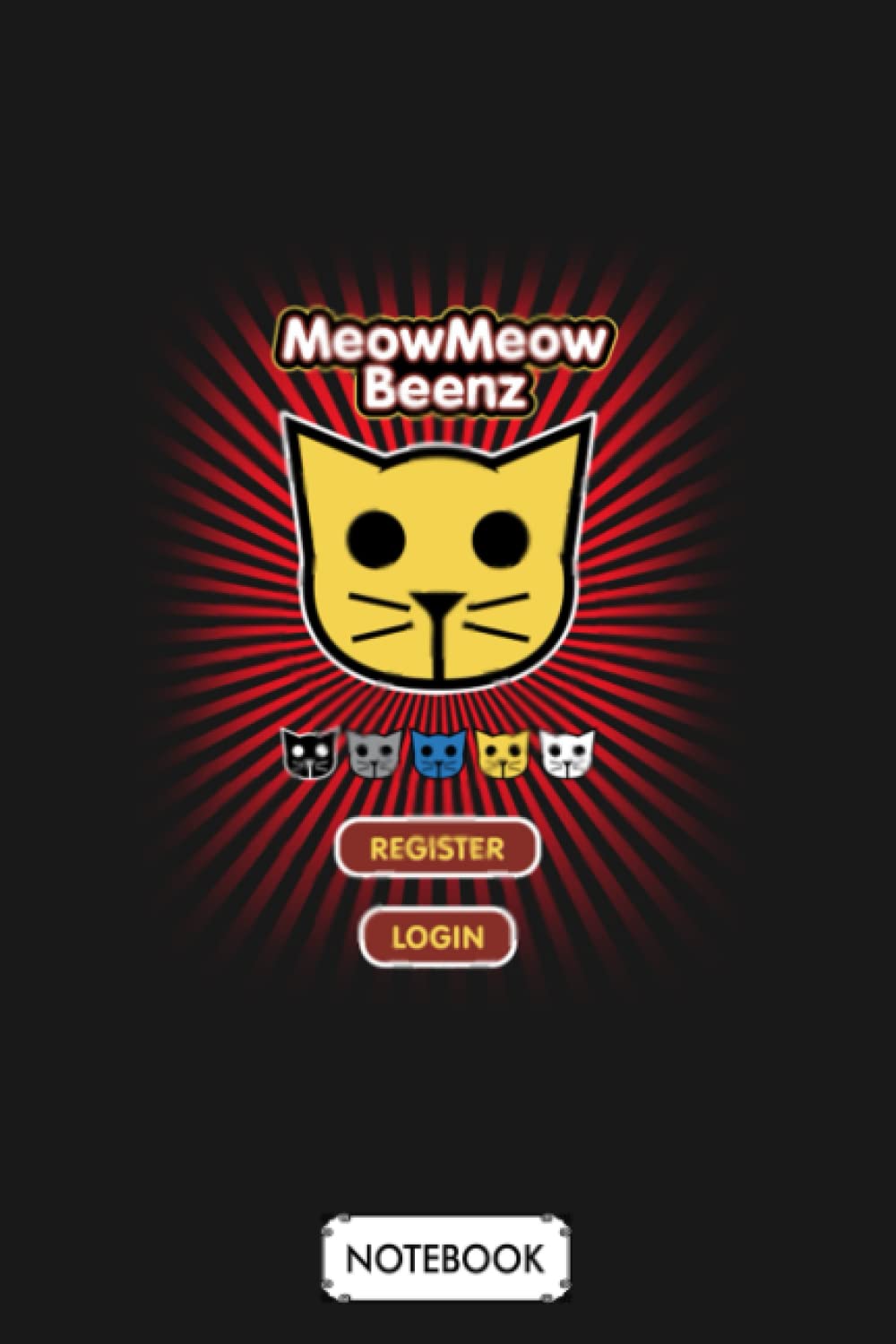 Meow Meow Beenz B30011 Notebook: 6x9 120 Pages, Journal, Diary, Matte Finish Cover, Lined College Ruled Paper, Planner