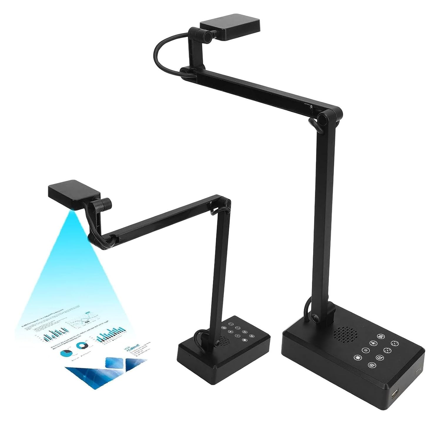 Docooler USB Document Camera, 4K 16MP Document Webcam Adjustable Angle with Microphone, USB Doc Camera with Flexible Arm for Online Learning, Remote Teaching, Web Conferencing, Live Demo Docooler USB Document Camera, 4K 16MP Document Webcam Adjustable Angle with Microphone, USB Doc Camera with Flexible Arm for Online Learning, Remote Teaching, Web Conferencing, Live Demo