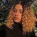 Wowsexy Hair Curly Lace Front Wigs for Black Women T1B/27 Brazilian Virgin Human Hair Wigs 130% Density with Baby Hair African American Pre Plucked Lace Wigs (16 inch, Lace Front Wig)
