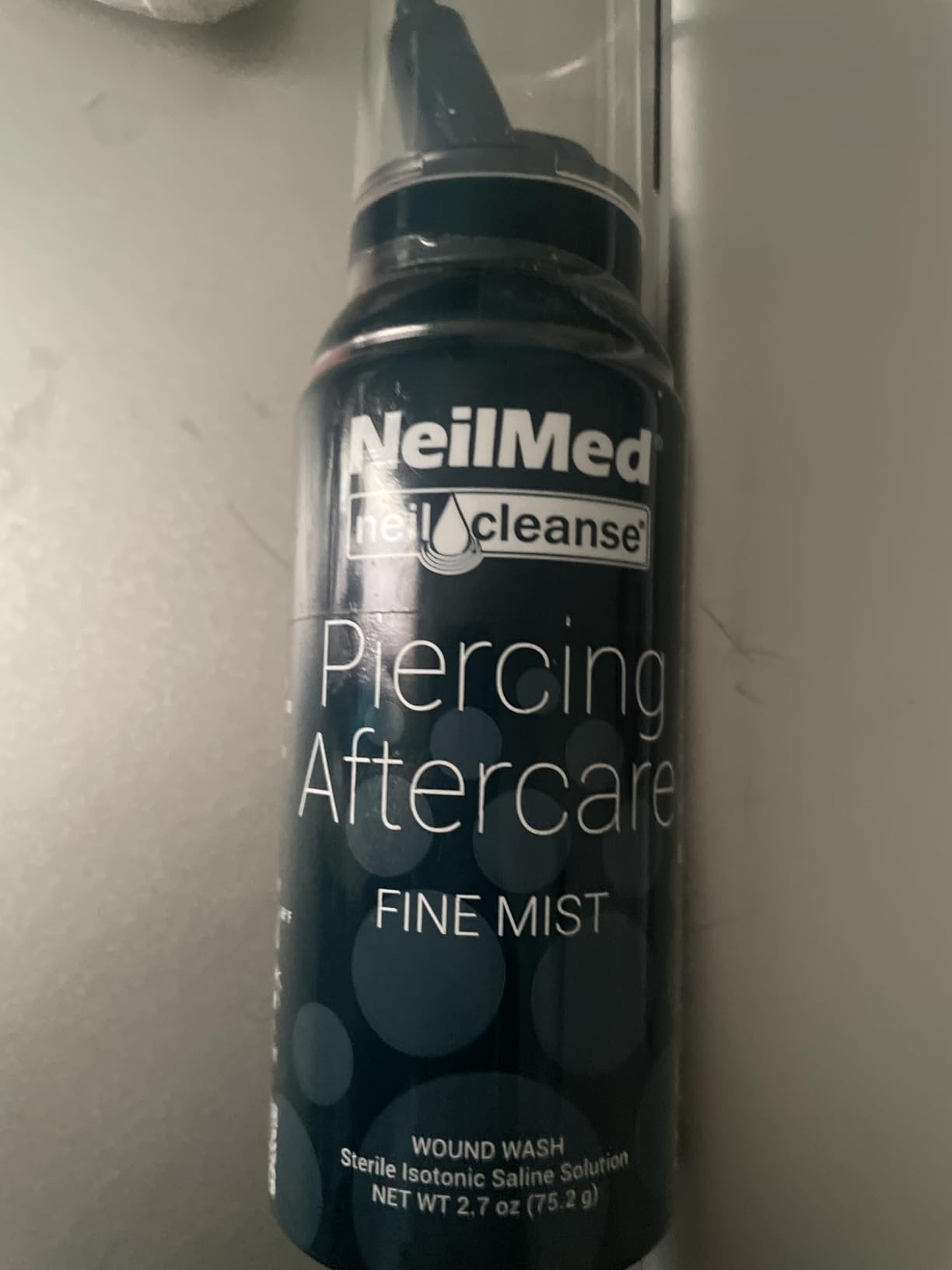 Neilmed NeilCleanse Piercing Aftercare Fine Mist Travel Size 75mL