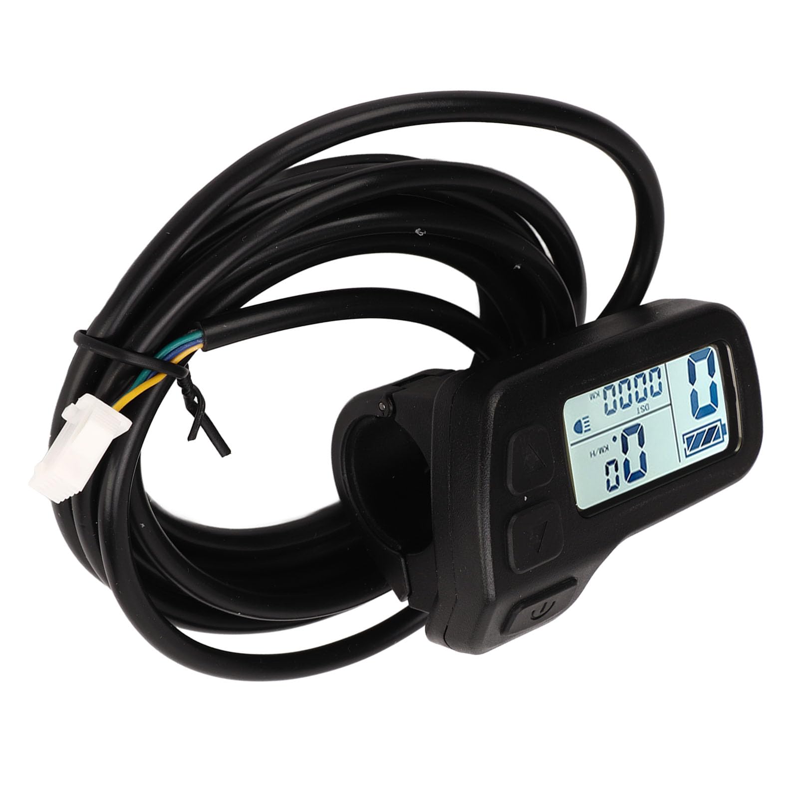Wyświetlacz roweru elektrycznego SYUULCOI, do uniwersalnego zasilania 24 V 36 V 48 V, miernik kontroli prędkości złącza SM, ekran LCD, wodoodporna konstrukcja, łatwa instalacja,