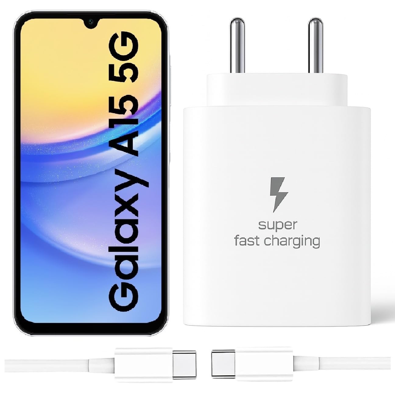 25W Type-C Charger with Cable Compatible with Samsung-Galaxy A54 5g | Super Fast Charger Adapter for S23/S24/S25/S21Fe/A14/M17/M06/M07/M05/F05/F15/F06/M36/A55/ F17/A16/M16/A56/A36/A35/A34/A26, White — Amazon image 22