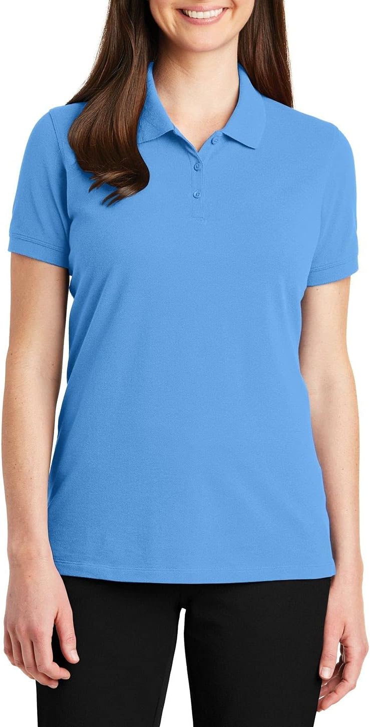 JustBlanks Womens Short Sleeves Polo Shirt Performance Lightweight Athletic Golf Polo Shirt for Women