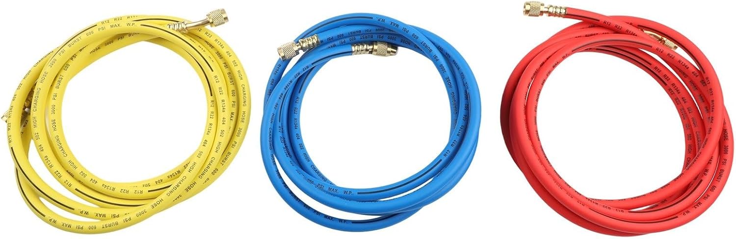Filling Pipe For Automotive AC Systems Compatible With R410, R22, And R134a, Made With Odorless Rubber And Designed To Meet Rigorous Safety And Pressure Requirements(3 meters)
