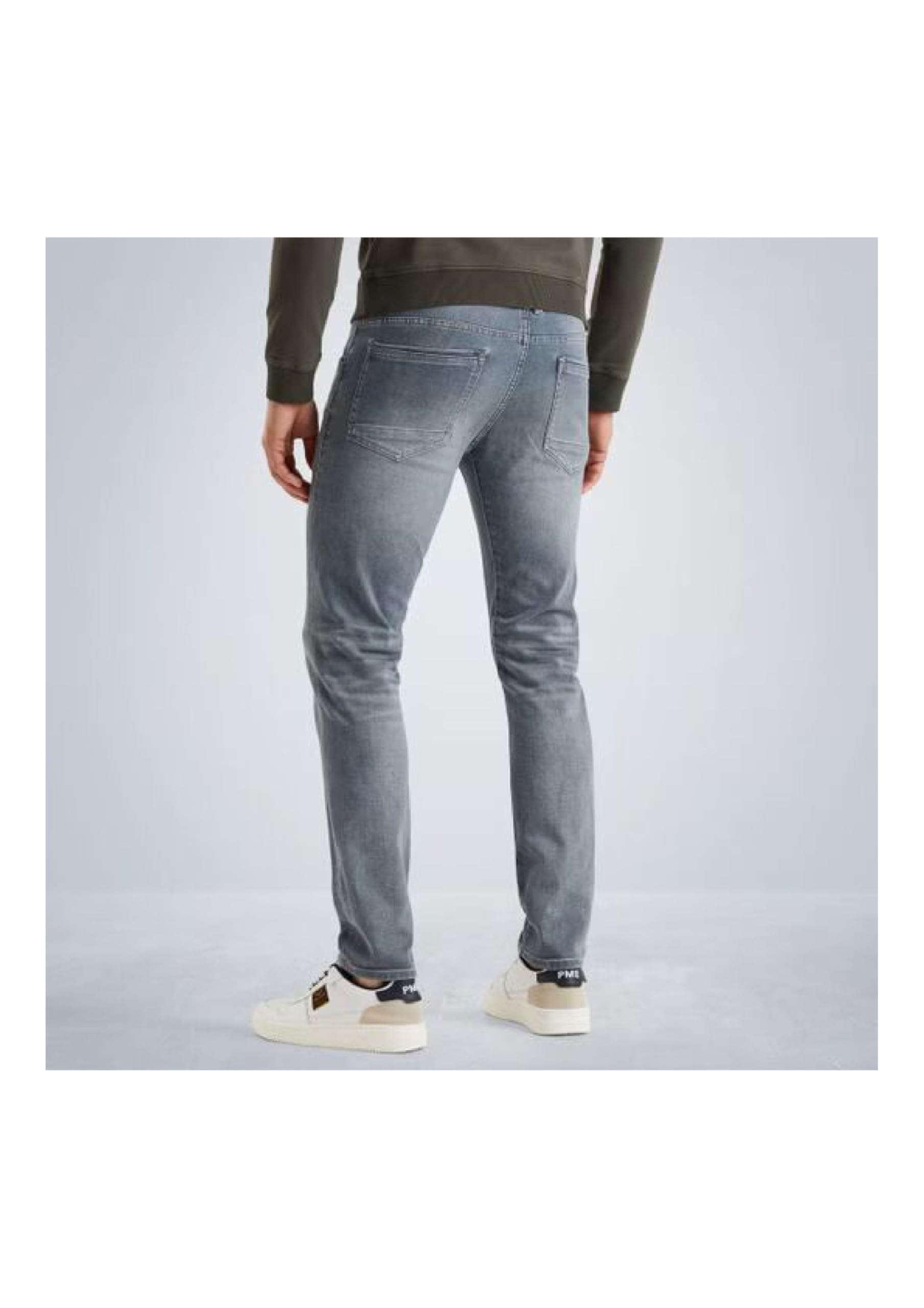 PME Legend Herren Jeans TAILWHEEL - Low Waist - Slim Fit - Grau Blau W29-W40
