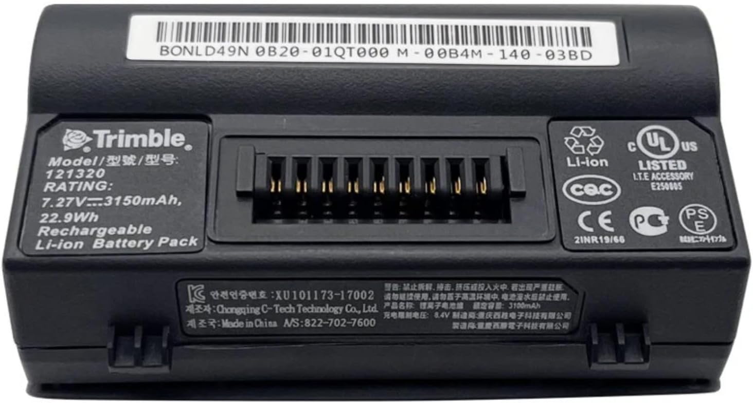 121320 Li-ion Battery Pack for Trimble TSC7 Data Controller Surveying, 121343 121348-01 121300 TSC7 External Battery Charger (1*TSC7 Battery)