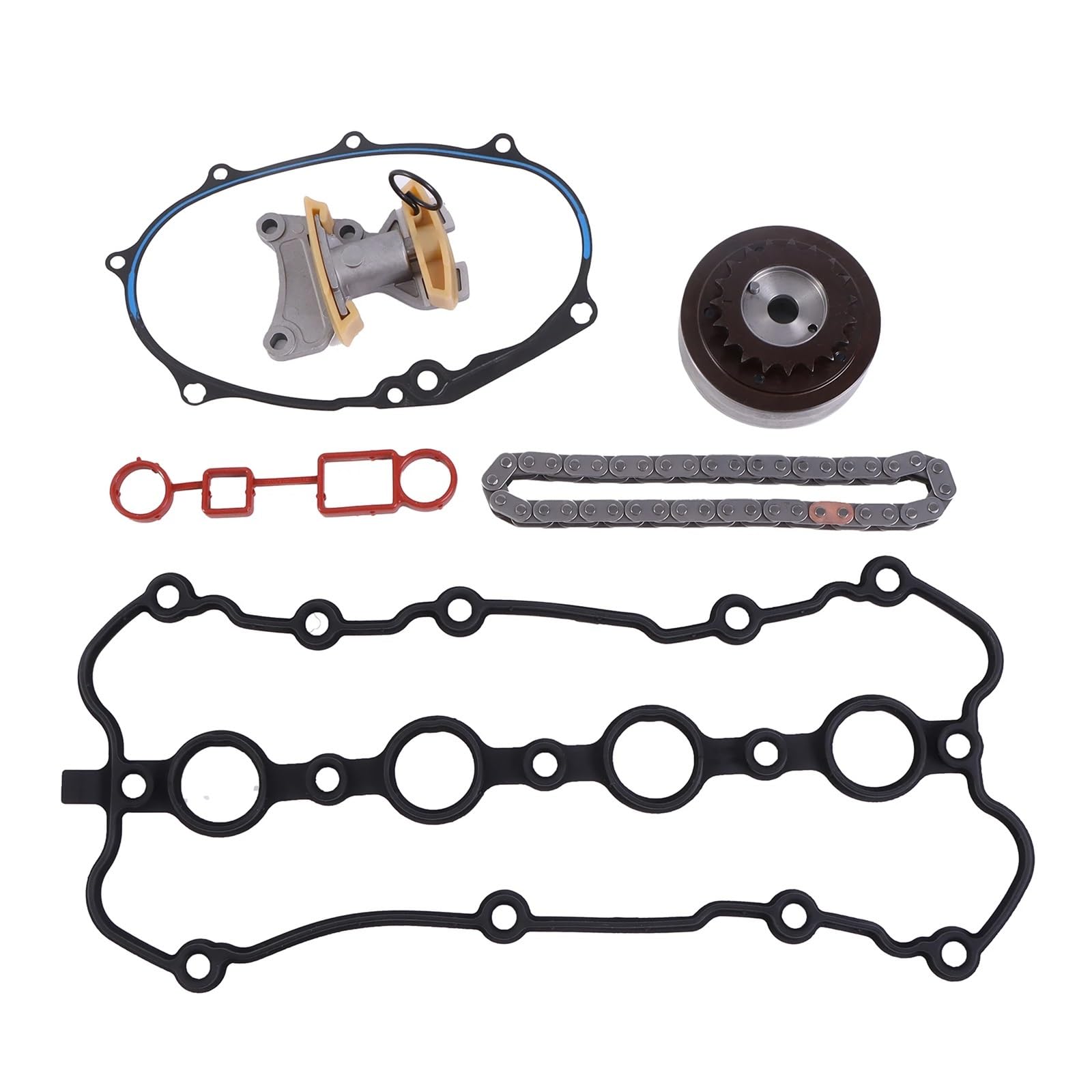 1set Kit catena di distribuzione con ingranaggio for 05-10 A3 A4 TT 2.0T L4 Motore Accessori auto Parti di ricambio