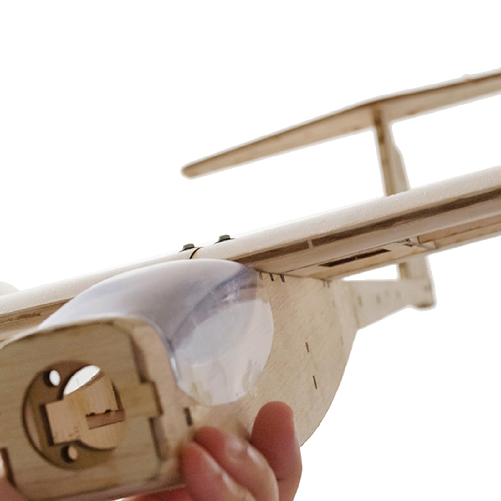 Domary Balsaholz-Flugzeug, RC-Flugzeug, Segelflugzeug, Starrflügel-Modellflugzeug, 1550 Mm Spannweite, Leicht zu Steuernde Holzstruktur, Kit mit Zubehörpaket für Neue Spieler