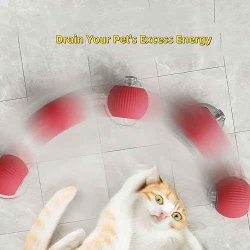 Miniatura 3 de Interactive 360 - Pelota automática inteligente para perros, juguete para gatos con movimiento automático, bolas eléctricas para mascotas para