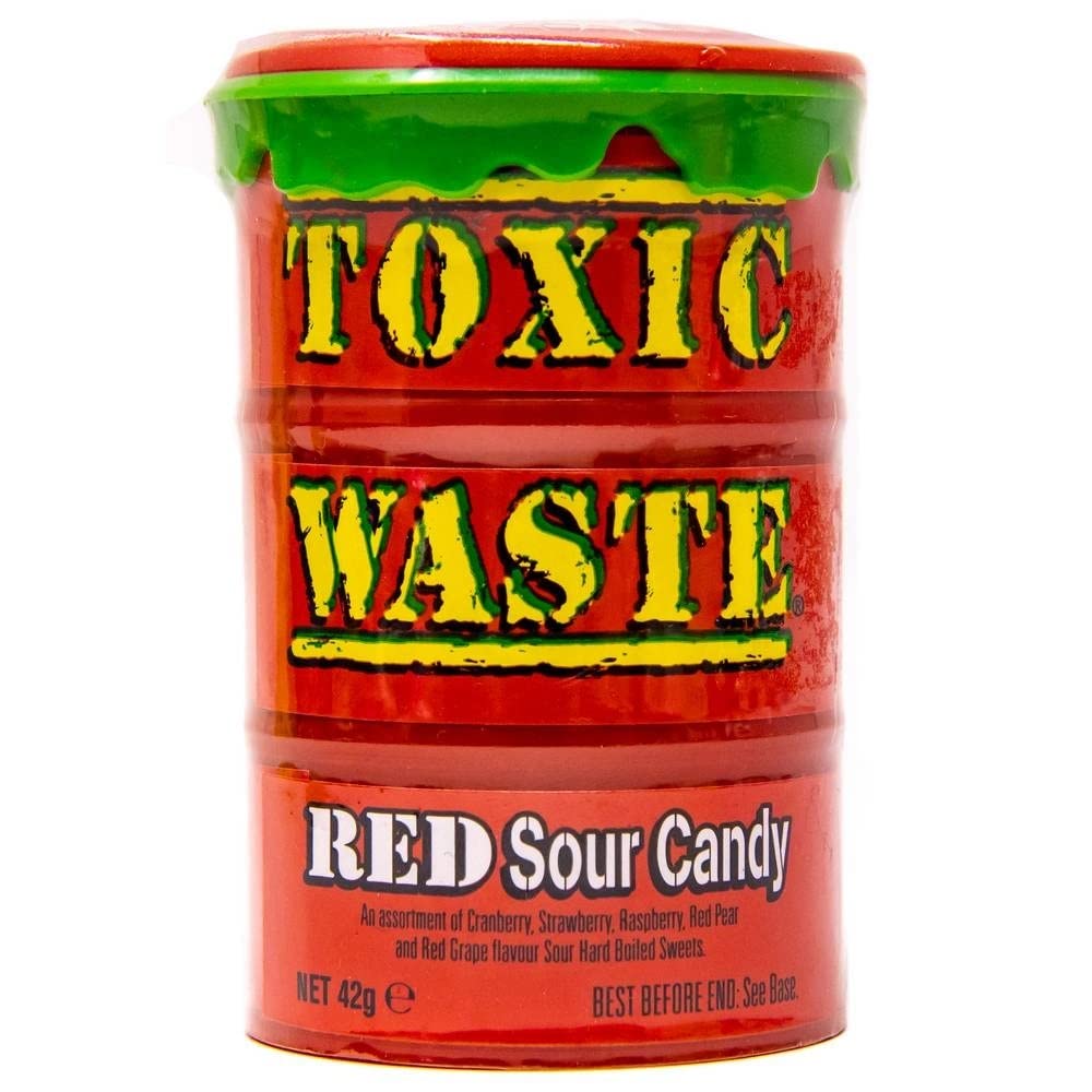 Toxic Waste Red Sour Candy Assortment Of Cranberry, Strawberry, Raspberry, Red Pear, & Red Grape Flavour Sour Hard Boiled Sweets 42g (UK) (B0BJBWBWMN) Amazon Price History, Amazon Price Tracker