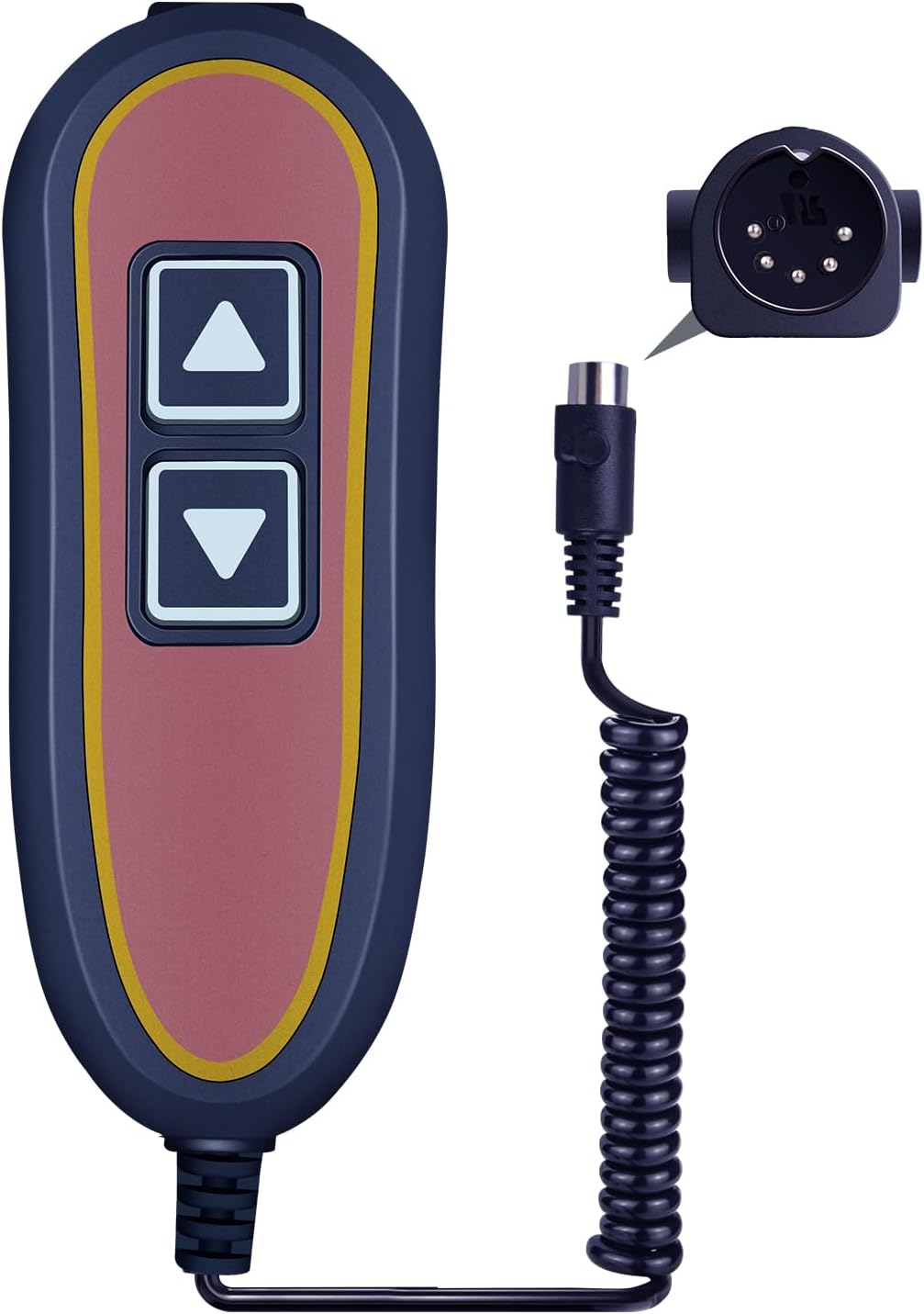 New Golden Burl Hand Control Zk1200-hc 2 Button 5 Pin for Okin and Limoss Power Recline Lift Chair