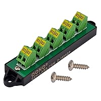 Vista 8 de OONO Módulo de distribución de bloque de terminales de posición 2x12 de 16 amperios para CA DC