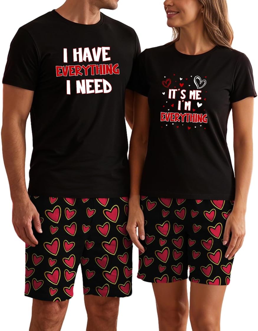 Couples Pajamas, Matching PJS for Couples, His and Hers Jammies, Wife and Husband Sets (Sold Separately)