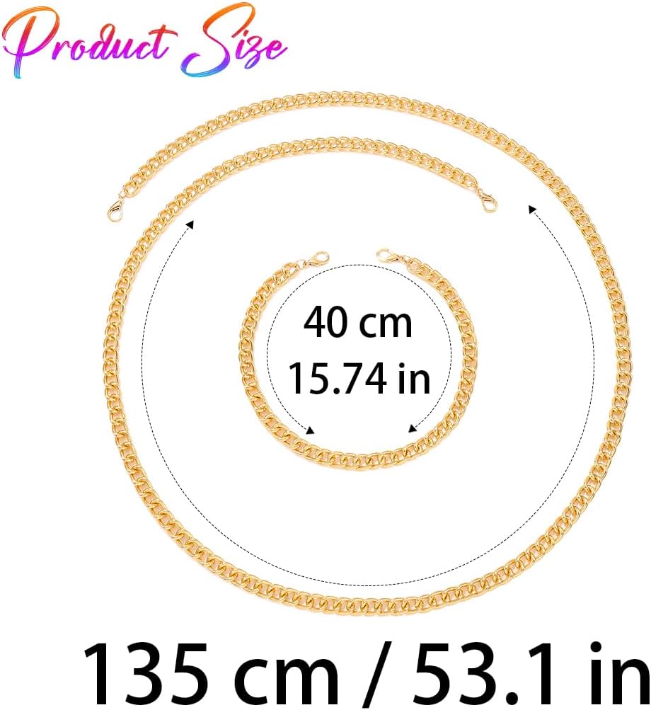BODIY Gold Plus Size Waist Chain Belt Adjustable Metal Belly Chain Chunky Link Waist Accessories Bikini Body Chains Jewelry for Women