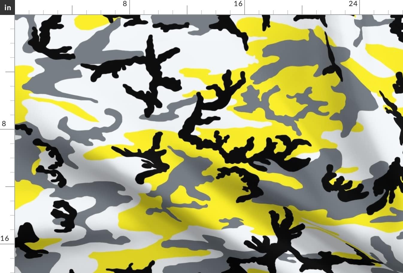 Spoonflower Fabric - Woodland Yellow Camo Camouflage Little Printed on Upholstery Velvet Fabric Fat Quarter - Upholstery Home Decor Bottomweight Apparel