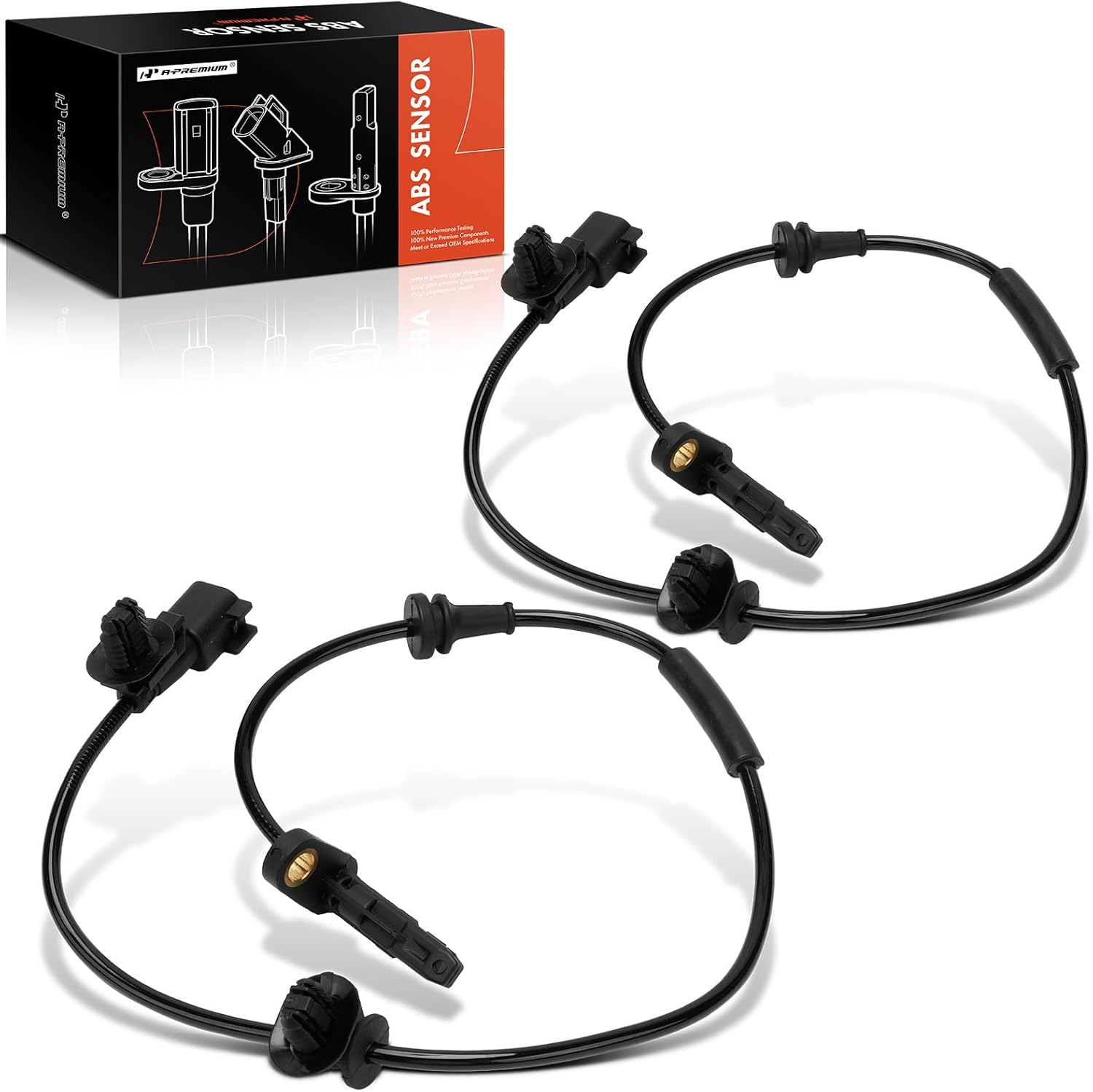 A-Premium 2PC Set Rear ABS Wheel Speed Sensor for Tesla Model 3, Y 2020 2021 2022 2023 - Rear Driver & Passenger Side, Replace# 118877100A