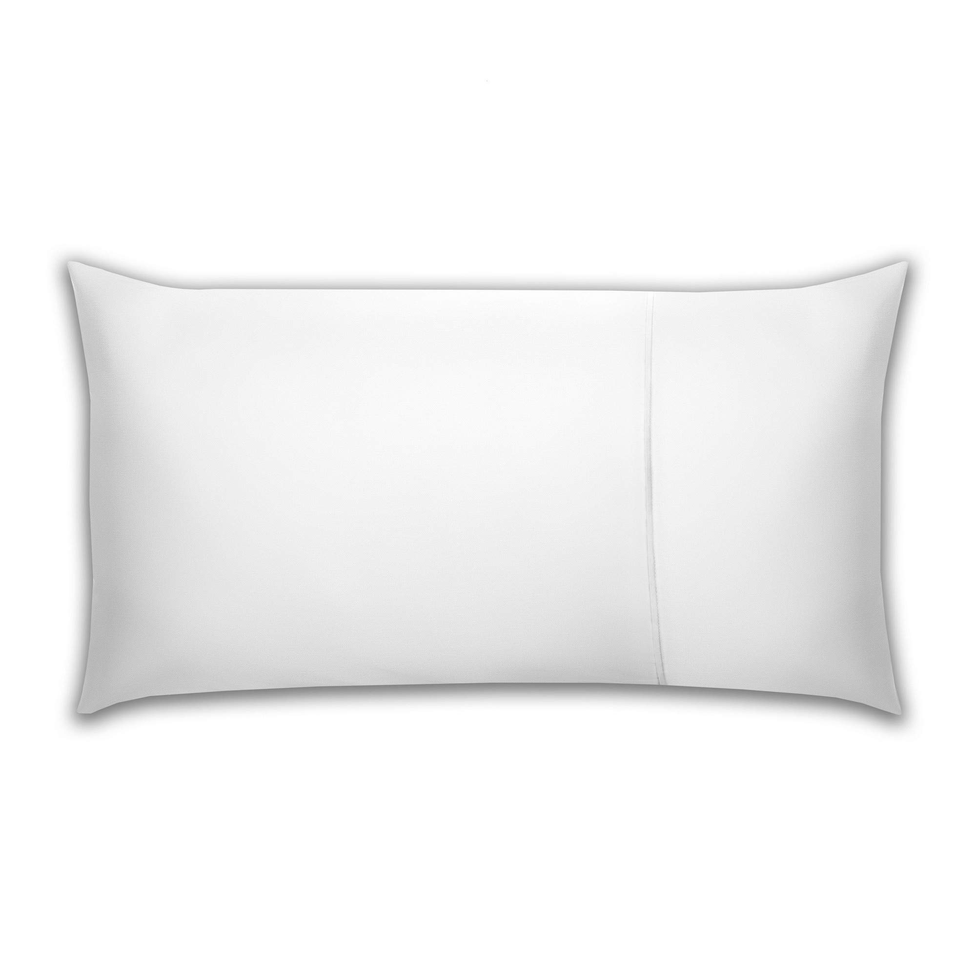Belledorm White Pima Cotton 450 Thread Count Bolster Pillowcase, One Size