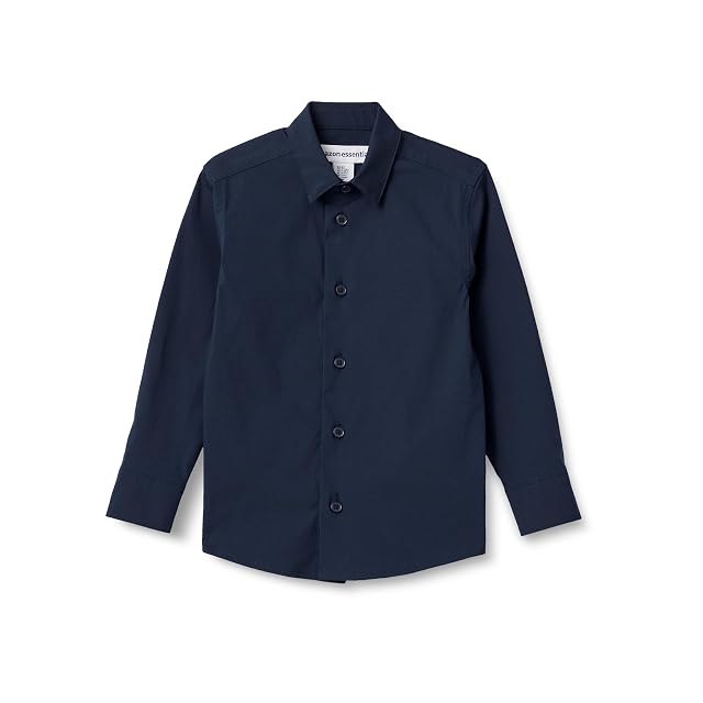 Amazon Essentials Boys and Toddlers Long Sleeve Dress Shirt