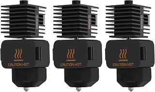 3PCS A2L/A1/A1 Mini Ceramic Hotend 0.4MM Hot End with Hardened Steel Nozzle | 3D Printer Replacement for Bambu Lab A2L/A1/A1 Mini, Extruder Print Head Kit, with Heatsink Heater Cartridge Thermistor