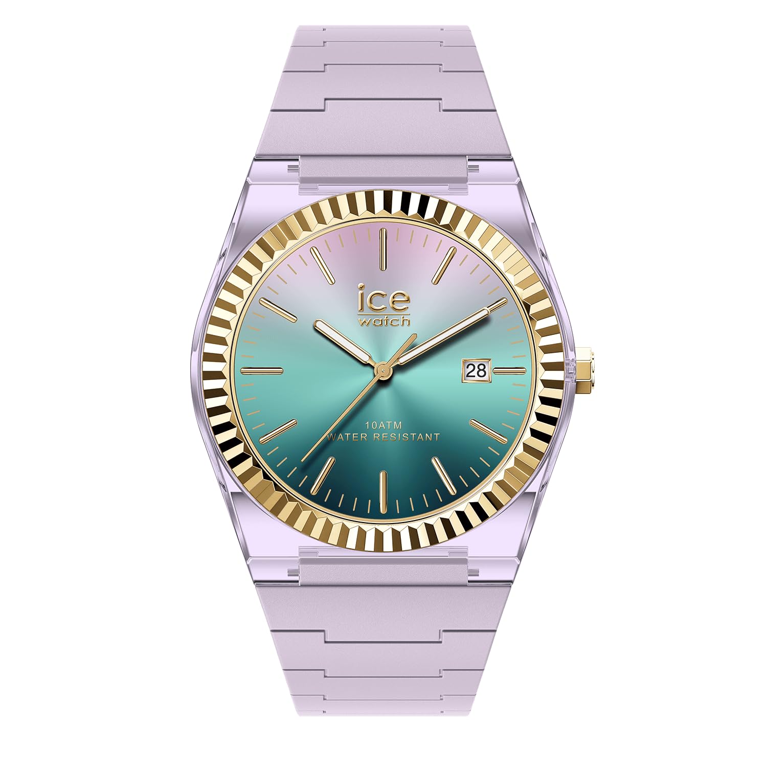 Ice-Watch - ICE power PW1 Sunset lilac verdigris - fioletowy zegarek damski z silikonowym paskiem - 024759 (Mały)