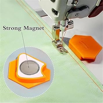 Magnetic Seam Guide for Sewing Machine, Magnetic Seam Guide, Magnetic Sewing Guide, Magnetic Sewing Machine Guide, Sewing Accessories and Supplies (Pink*3)
