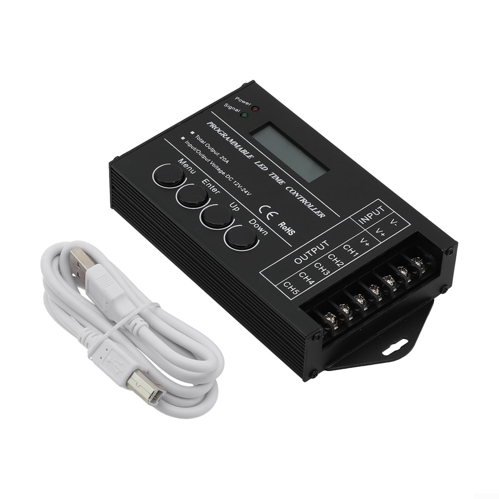 TC420 Minuteur programmable pour éclairage d'aquarium à LED Version standard avec écran