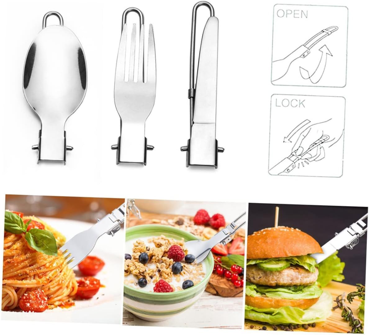 1set Portable Camping Cookware Kit for Outdoor Cooking Includes Pot Stove and Utensils Lightweight and for People for Hiking and Picnics