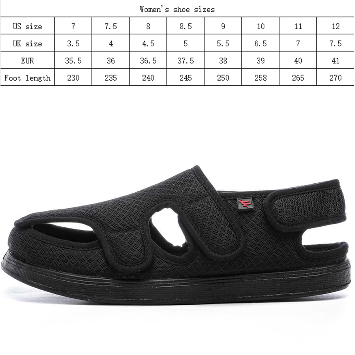 Pantofole per Diabetici Donna Larghi Traspirante Comode Scarpe Ortopediche Riabilitativi Leggere con Suola in Memory Foam Estive
