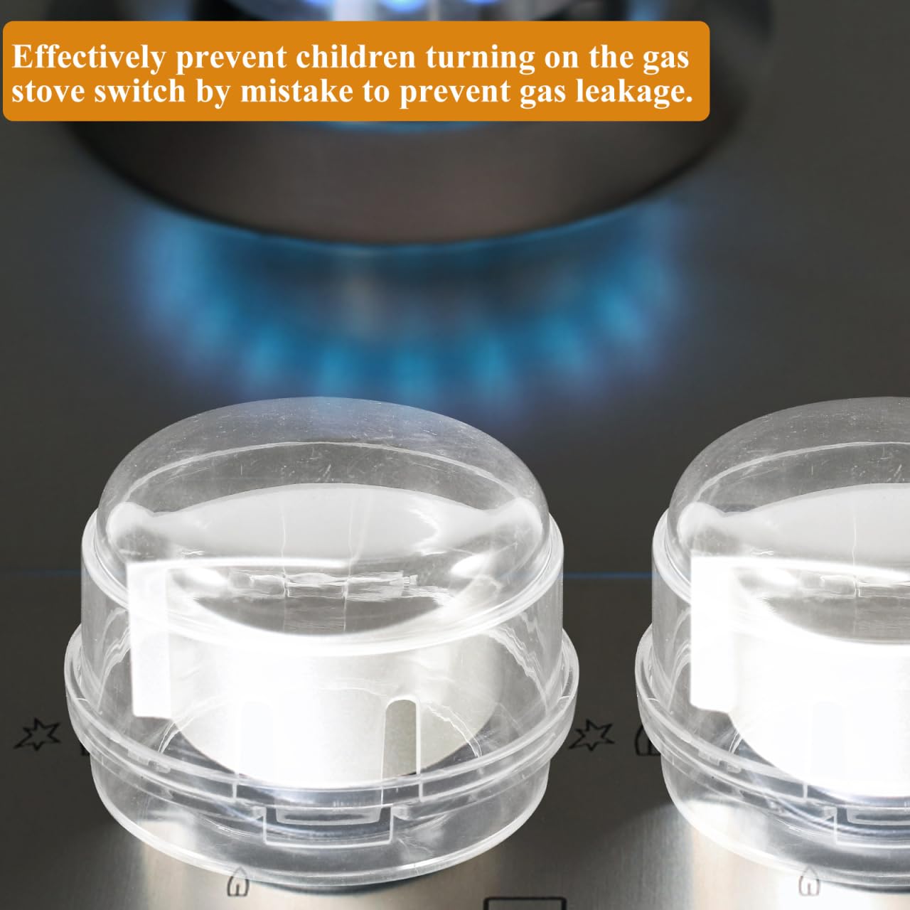 Toyvian 5 Pcs Stove Knob Covers Safety Kitchen Safety Cover for Gas Stove Universal Gas Cooker Cover Child Proof Knob Guards for Home Kitchen 2.36 X 2.36 X 1.57 in