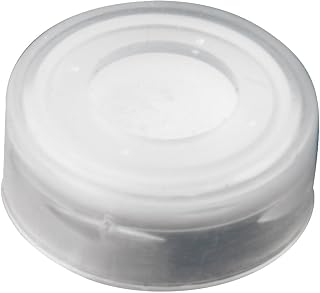 JG Finneran 5260-13 Snap Top Cap with PTFE/Silicone/PTFE Septum, 13mm Cap Size, Clear (Case of 1000)