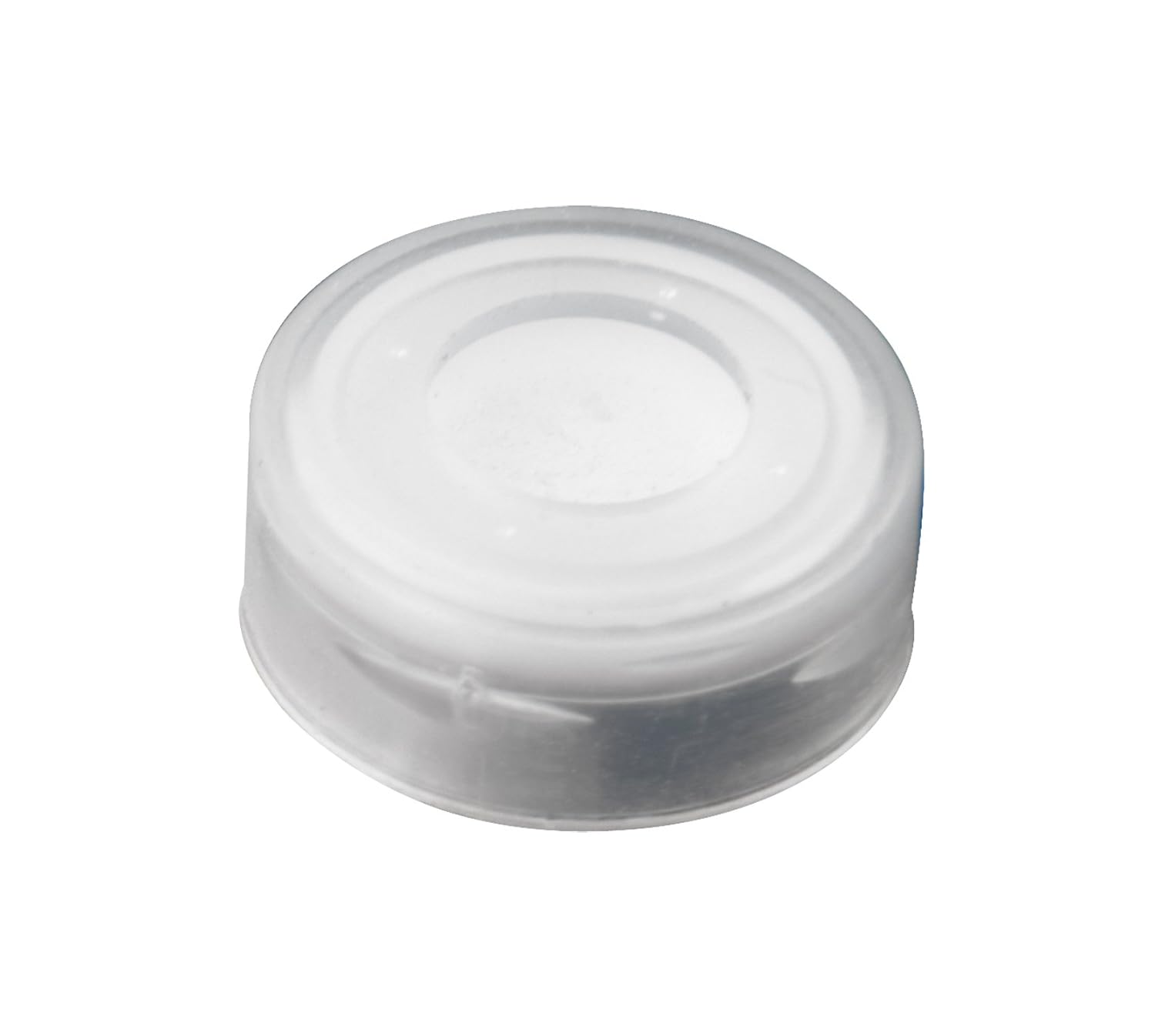 JG Finneran 5260-13 Snap Top Cap with PTFE/Silicone/PTFE Septum, 13mm Cap Size, Clear (Case of 1000)