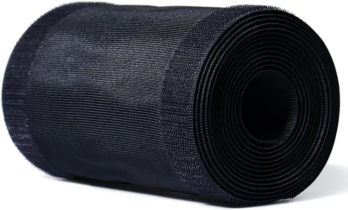 6” W X 10’L Black Floor Cord Cover for Office Carpet Wire Cover Under Desk Cable Grip Strip Management Hold Cords in Place for Power Cords Audio Cables Coaxial Cable Telephone Line