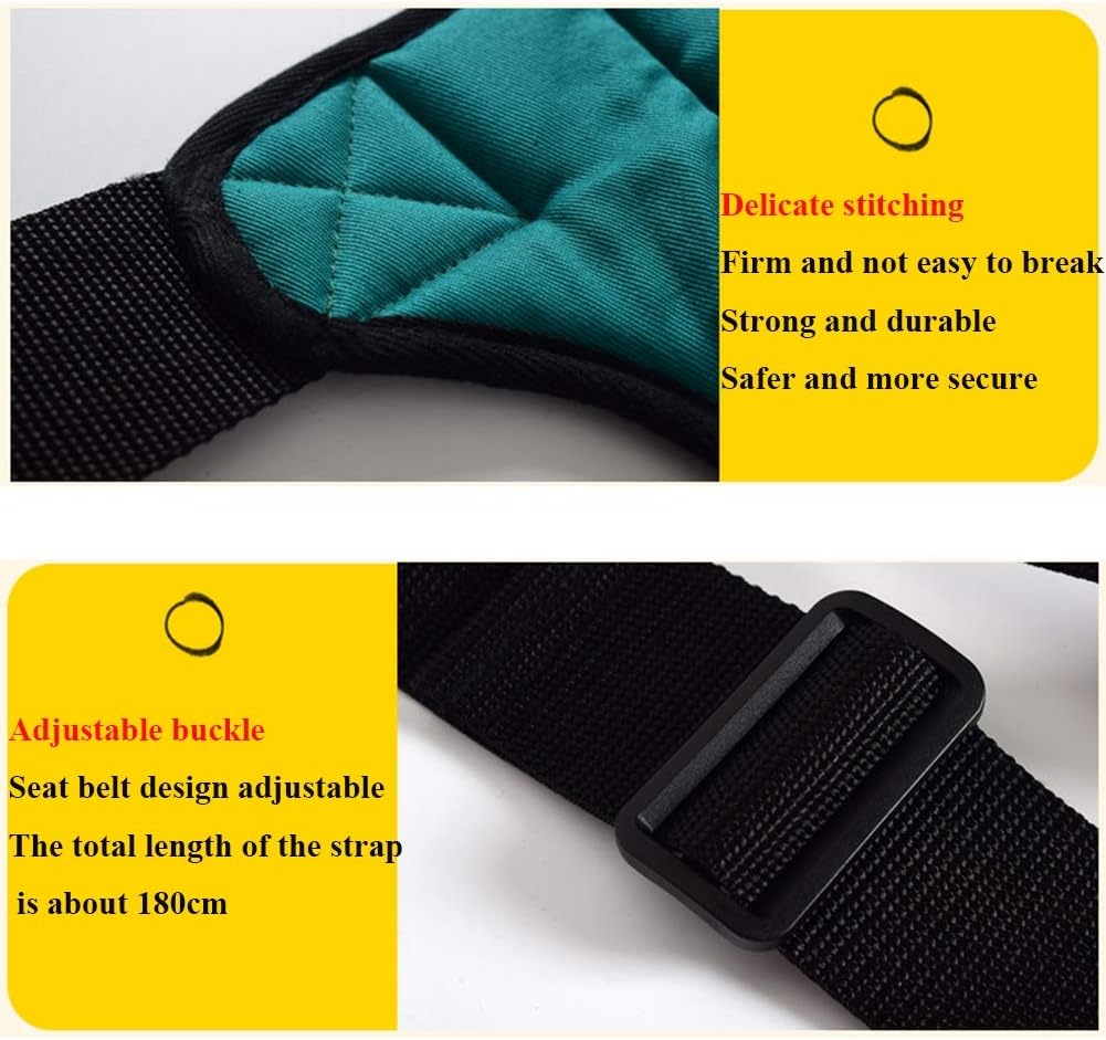 車椅子用シート拘束ベルト - 医療用安全ハーネス 固定ストラップ - 調節可能な高齢者用看護バンド - 車椅子用シートベルト