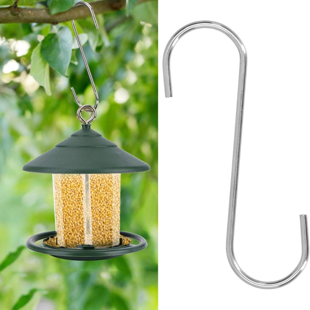 PARENCE.- Zestaw 13 metalowych haczyków S - 3 rozmiary (10 cm, 6 cm, 3,5 cm) - Wielofunkcyjny do kuchni, łazienki, ogrodu i przechowywania