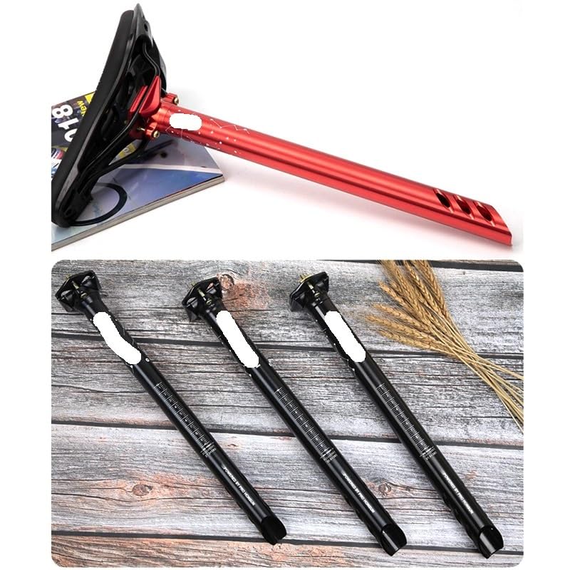 HUFFA 380mm Fahrrad Sattelstütze Dropper 7071 Aluminium Legierung 27,2mm Bis 31,6mm MTB Sattelstütze Rennrad Sattel Rohr Radfahren Teile (Color : Red 27.2mm)