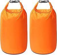 Vista 20 de Juego de bolsas secas, impermeables, pequeñas y ligeras, para tabla de remo, kayak, pesca, campamento (azul, 2 L + 5 + 10 L)